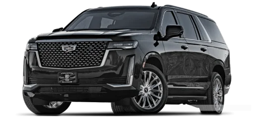 Black Cadillac Escalade ESV luxury SUV for Miami airport transfers